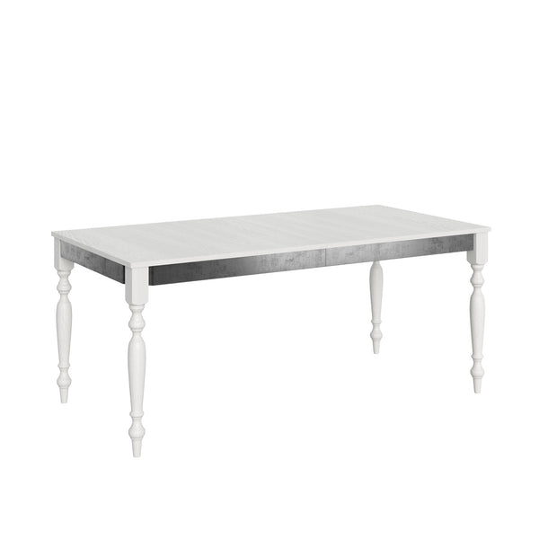 Tavolo Allungabile 180-284x90x80 cm Romagna Iron Bianco Frassino sconto