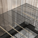 Voliera Gabbia per Uccelli da Interno 85x49x119 cm con Vassoio Ripiano e Ruote con Freno Nero      