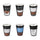 Set 6 Tazze Ø8x11 cm in Stoneware VdE Tivoli 1996 Un caffè come…