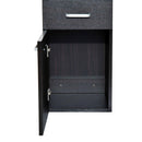 Mobile a Colonna da Bagno in Legno Marrone scuro 30x29x135 cm 