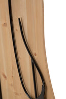 Pannello da Muro Beauty Ferro e Wood 60x2x90 cm in Ferro e MDF Nero e Marrone      