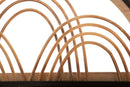 Mensola Oporto con Appendiabiti 46x15,5x30 cm in Rattan