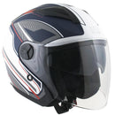 Casco Jet per Scooter Visiera Lunga CGM Phoenix 130G Blu Opaco