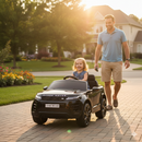 Macchina Elettrica per Bambini Licenza Land Rover Evoque 12V con Telecomando Nero