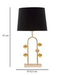 Lampada da Tavolo Bubble Ø 32,5x61 cm in Ferro 