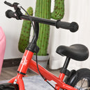 Bicicletta Pedagogica per Bambini 10" Senza Pedali   Rossa