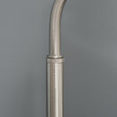 Lampada da Terra con Tavolino e 2 Prese USB 44,5x44,5x144,5 cm in Metallo Nero