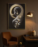 Stampa con LED su Tela Laccata con Cornice Inda 60x3,5x90 cm in Abete e Tela e Plastica      