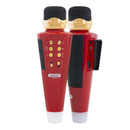 Microfono Karaoke Wireless Speaker Musica Bluetooth con USB per Feste Rosso