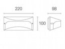 Applique da Esterno a LED 10W 3000K Sovil Bianco