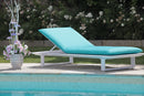 Lettino da Giardino in Alluminio Charlotte Bianco