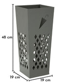 Portaombrelli Umbrella 19x19x48 cm in Metallo Grigio      
