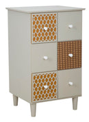 Cassettiera 6 Cassetti Aunt 43,5x38x71,5 cm MDF