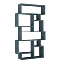 Libreria orizzontale bifacciale 96x25,5x168,5 cm turchese