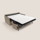 Divano Letto 3 Posti 189x96x96 cm Evans in Tessuto Beige