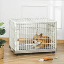 Gabbia per Cani 81x55,5x62,5 cm in ABS e PP Beige
