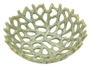 Svuotatasche Coral Ø35x13 cm in Ceramica Verde      