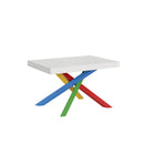 Tavolo Allungabile 140-244x90x77 cm Volantis Bianco Frassino Telaio 4B 