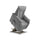 Poltrona Alzapersona Elettrica 2 Motori 82x108x84 cm Baila in Microfibra Dispositivo Medico 1 Grigio Chiaro