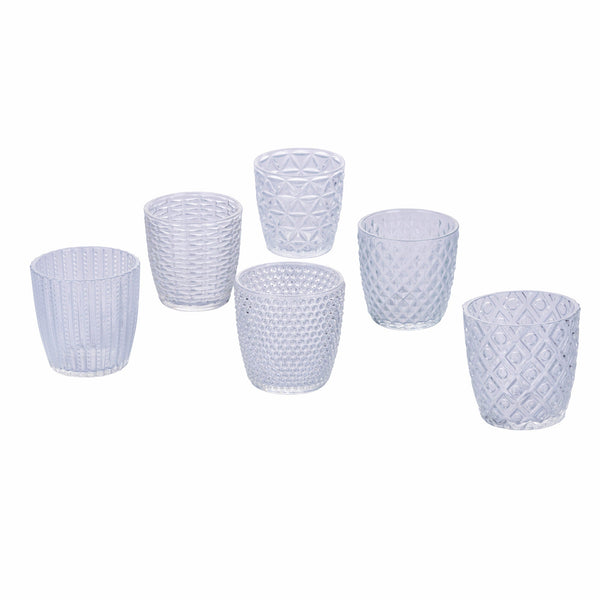 Set 6 Bicchieri Acqua in Vetro 300 ml Villa d'Este Home Tivoli Geometrie Clear acquista