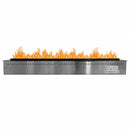Camino Elettrico a Vapore Acqueo con Fiamme 3D con Bruciatore a Incasso 150x22,7x17,8 cm VAPOR3D150 Telecomando e APP in Acciaio e Alluminio Nero