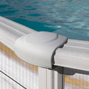 Piscina Ovale Fuori Terra 730x375xh132 cm in Acciaio e PVC Gre Islanda