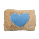 Borsa Acqua Calda Elettrica Ricaricabile Scaldamani Cuore a Peluche Beige