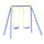 Altalena da Giardino 2 Posti 209x142x182 cm