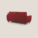 Divano Letto 3 Posti 188x97x96 cm in Tessuto Rosso