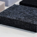Pannello Fonoassorbente da Soffitto con Kit di 4 Cavetti 70x70 cm Finitura Antracite     