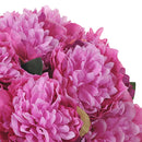 Set 2 Peonia Artificiale con 16 Fiori Artificiali Altezza 46 cm 