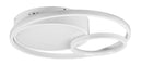 Plafoniera da Interno a LED in Metallo Bianco Opaco