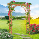 Arco da Giardino Pergola 160x60x215 cm in Legno Marrone Chiaro