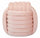 Puff Softy Rosa 45x45x45 cm in MDF e Cotone e Poliestere Rosa