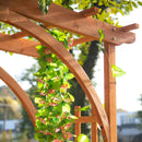 Arco da Giardino Pergola 160x60x215 cm in Legno Marrone Chiaro