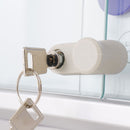 Bacheca con Ante Scorrevoli 160x98,2x5,9 cm in Alluminio Fondo Magnetico Silver