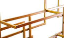Porta Bottiglie Glam Orizzontale 80x10x50 cm in Ferro Oro