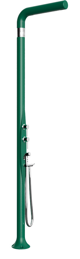prezzo Doccia da Esterno Giardino Miscelatore Deviatore e Doccetta Mobile Arkema Funny Yang Verde