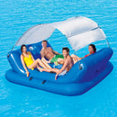 Isola Galleggiante Gonfiabile per 4 Persone 249x188x95 cm con Altoparlanti e Frigo Bestway