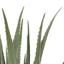 Aloe Artificiale con Vaso, 24 Foglie Altezza 70 cm Verde