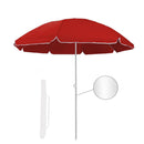 Ombrellone da Giardino Ø180 cm in alluminio telo in poliestere Rosso