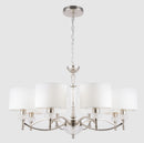 Lampadario Neoclassic in Metallo e Vetro Alicante Nickel