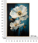 Dipinto su Tela Laccato Bluey con Cornice 42x3,5x62 cm in Metallo e Abete e Tela      