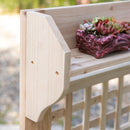 Banco da Lavoro per Giardinaggio 100x45x140 cm in Legno Naturale