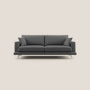 Divano 3 Posti 218x88x93 cm in Tessuto Antracite