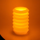 Candela led lanterna giallo fontana cm Ø13,5xh20