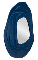 Specchio da Muro Dalia Blu 90x4x97 cm in MDF e Specchio Blu      