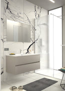 Mobile da Bagno Sospeso con Lavabo 60 cm e Specchio Bali Light Tortora      