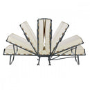 Letto Singolo Brandina Pieghevole 80x190x34 cm con Materasso H10 cm