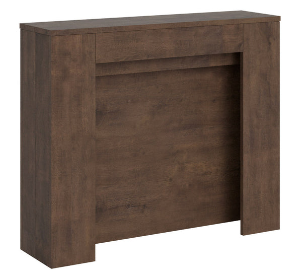 Consolle Allungabile 90x25/211 cm Pannelli in Nobilitato Kiba Noce prezzo